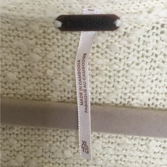 NWT We The Free Found My Friend Cozy Cream Button-Up Women's Sweater - Picture 8 of 9